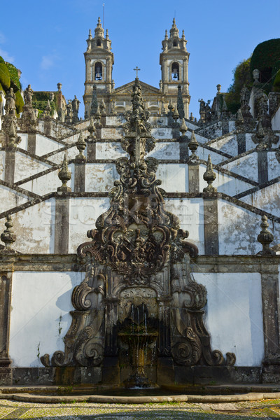 Portuguese sanctuary Bom Jesus do Monte Stock photo © neirfy