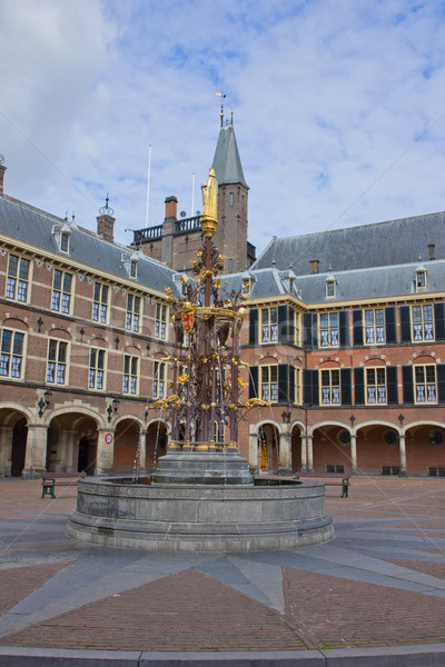 Holenderski parlament Niderlandy budowy budynków cegły Zdjęcia stock © neirfy