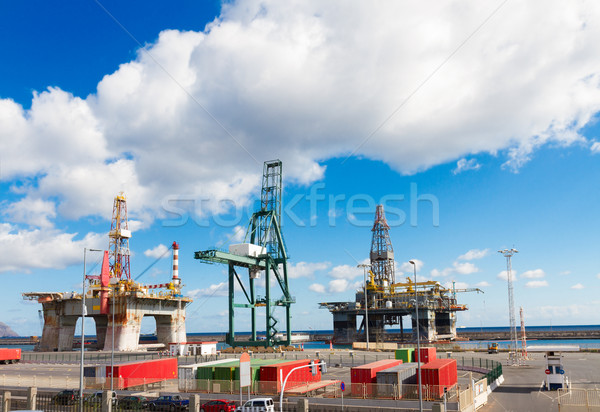 Puerto grúa negocios agua Foto stock © neirfy