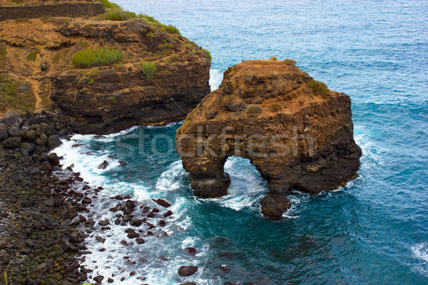 Roci tenerife Spania ocean apă Imagine de stoc © neirfy