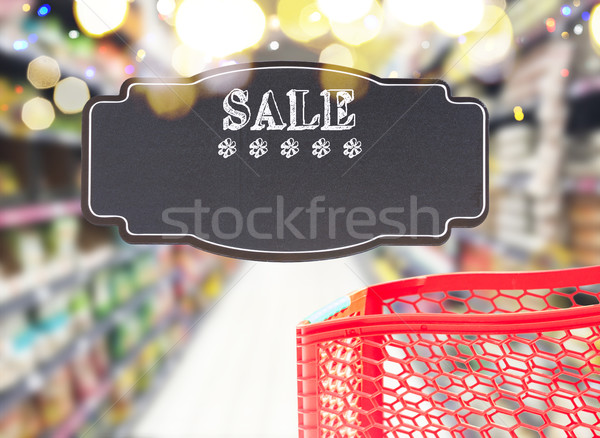 [[stock_photo]]: Main · sacs · panier · supermarché · magasin