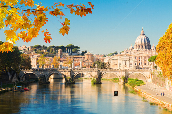 Cathédrale pont rivière Rome automne jour [[stock_photo]] © neirfy