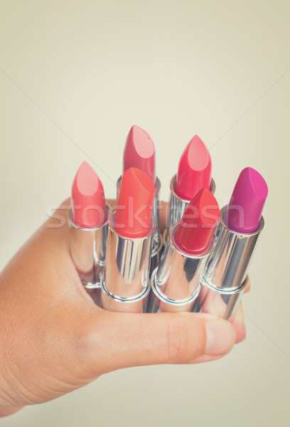 Collection of lipsticks Stock photo © neirfy