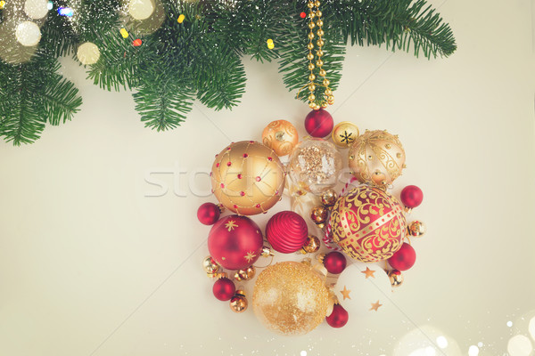 Stock photo: Hanging christmas ball