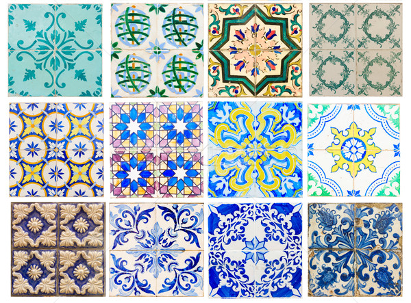 antique tiles of Portugal Stock photo © neirfy