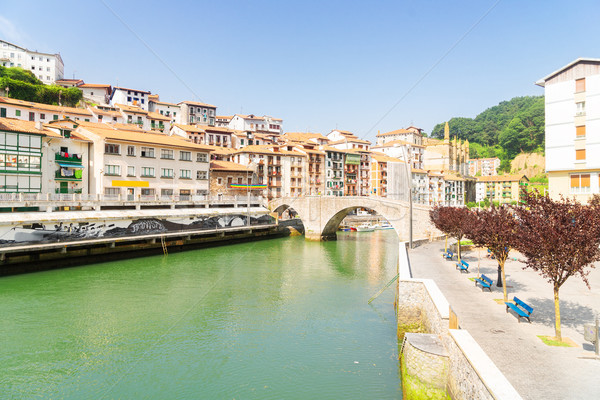 Ondarroa town and port Stock photo © neirfy