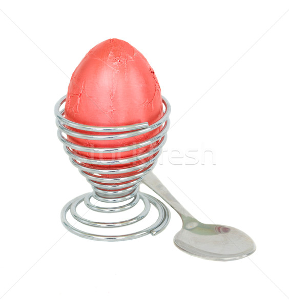 easter egg in egg holder Stock photo © neirfy