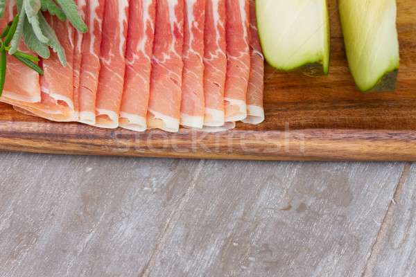 platter of ham Stock photo © neirfy