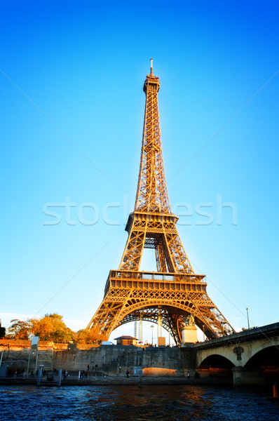 Eiffel tour Frankrijk Eiffeltoren rivier Parijs Stockfoto © neirfy