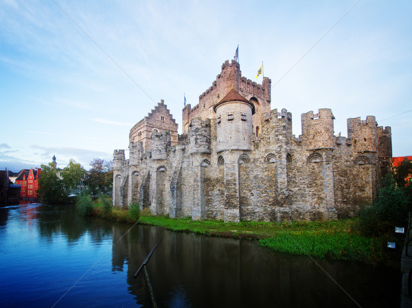 old Gravensteen castle, Ghent Stock photo © neirfy