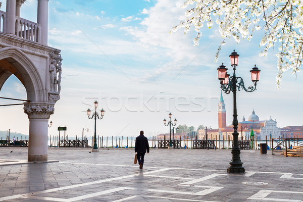 Palácio Veneza Itália pormenor praça primavera Foto stock © neirfy