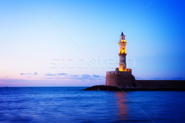 lighthouse of Chania, Crete, Greece Stock photo © neirfy