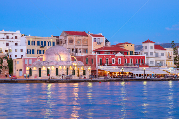 Venetian Grecia noapte cer constructii natură Imagine de stoc © neirfy