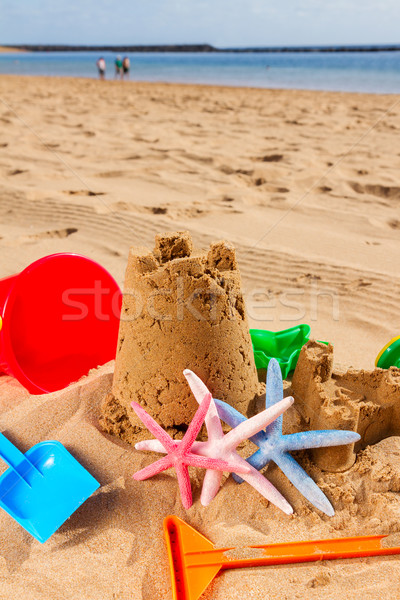 sand castle on the beach  Stock photo © neirfy