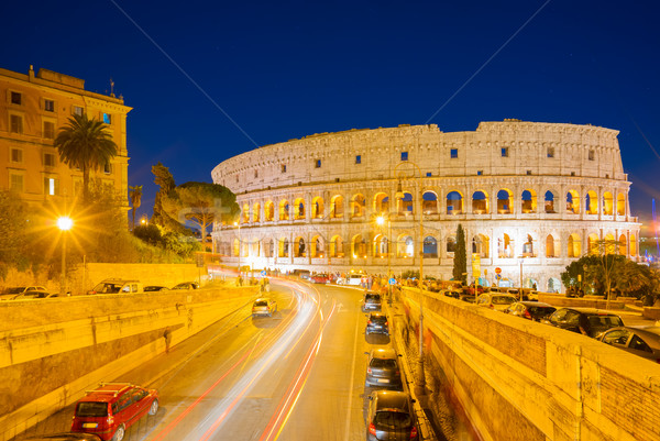 Colosseo Roma Italia view traffico Foto d'archivio © neirfy
