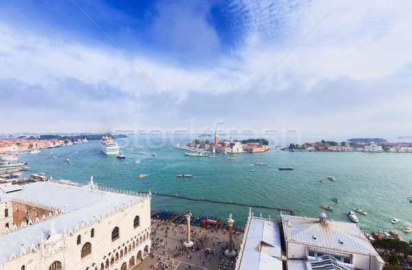 Stadsgezicht Venetië Italië panoramisch oude binnenstad landschap Stockfoto © neirfy