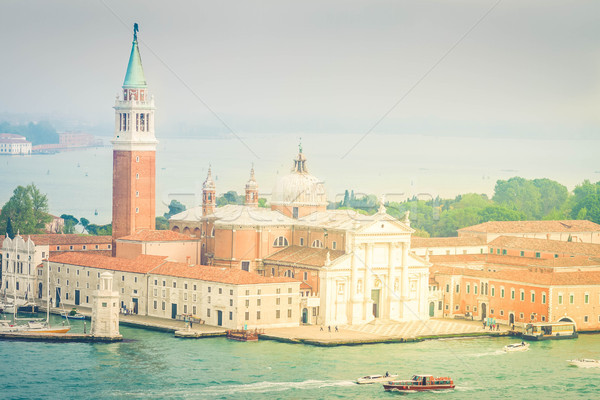 Insulă Venetia Italia vedere retro Imagine de stoc © neirfy