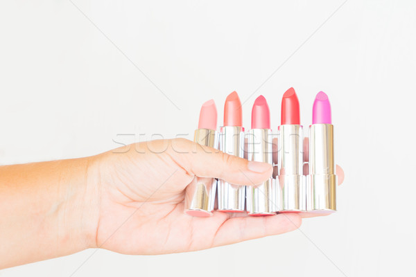 Collection of lipsticks Stock photo © neirfy
