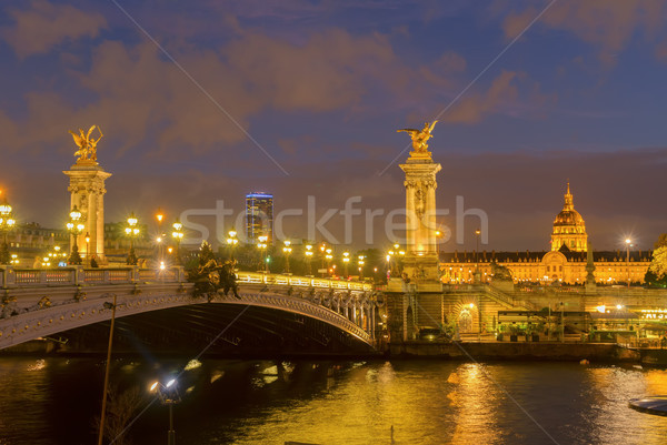 Bridge of Alexandre III, Paris, France Stock photo © neirfy