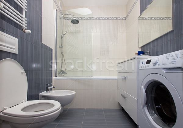 Moder luxury bathroom Stock photo © neirfy