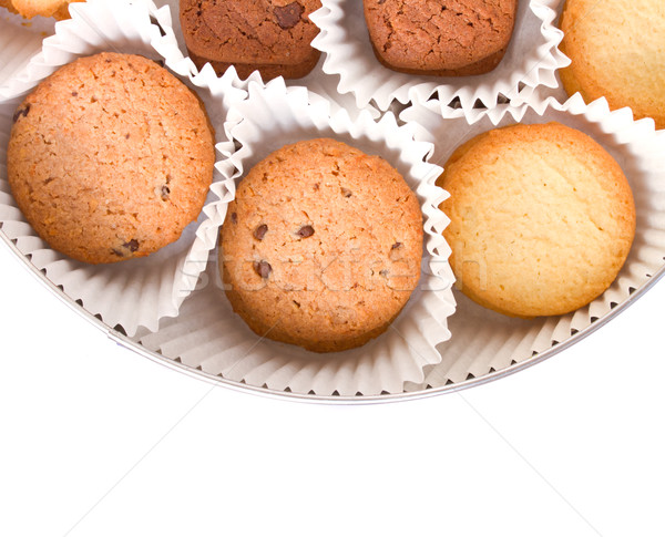 pile of butter cookies in box Stock photo © neirfy