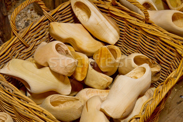 clogs -  dutch wooden shoes Stock photo © neirfy