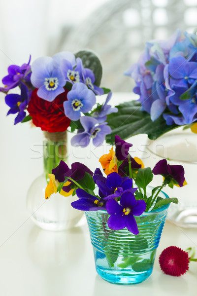 Colorful cut flowers Stock photo © neirfy
