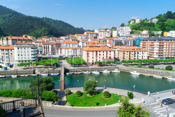 Ondarroa town and port Stock photo © neirfy