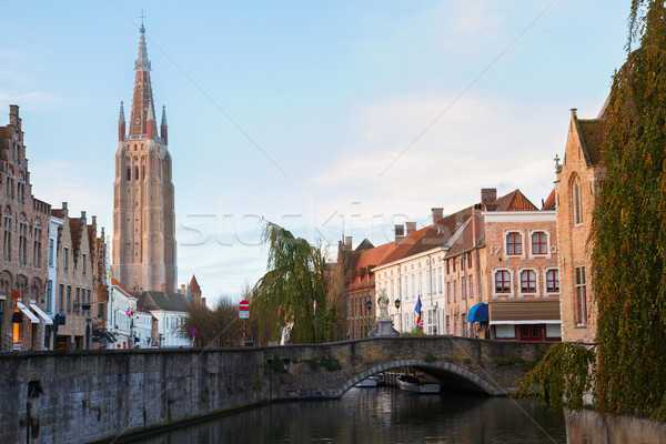 scene of old town, Bruges Stock photo © neirfy