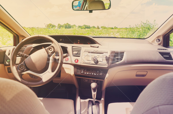 car windscreen with road Stock photo © neirfy