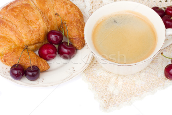 breakfast with fresh coffee Stock photo © neirfy