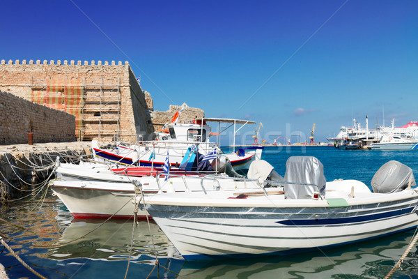 old port of Heraklion, Crete, Greece Stock photo © neirfy