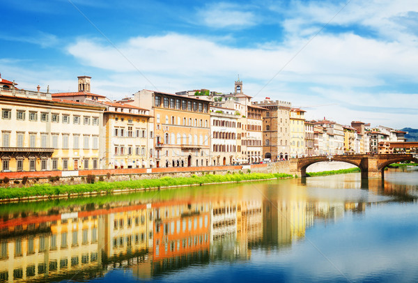 Stock photo: old town and river Arno, Florence, Italy