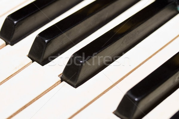 Stock photo: piano keyboard close up