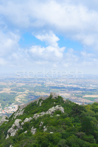 Moorish castle, Sintra, Portugal Stock photo © neirfy