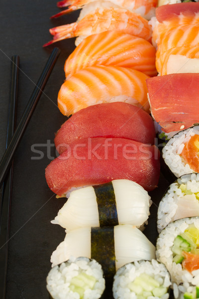 lunch with  sushi dish Stock photo © neirfy