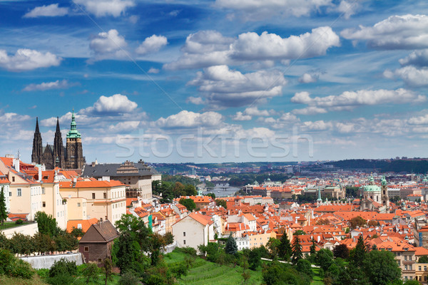 view of  Prague from Hradcany district Stock photo © neirfy