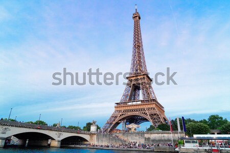 Eyfel Kulesi Paris Cityscape seyahat yaz Stok fotoğraf © neirfy