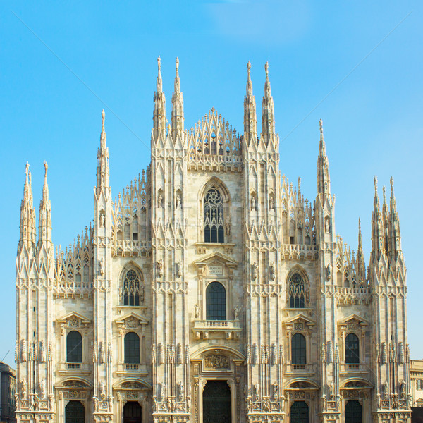 facade of cathedral of Milano, Italy Stock photo © neirfy