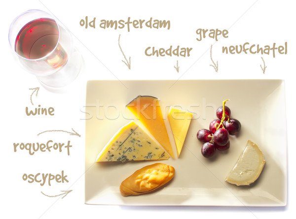 Brânză placă cascaval roquefort vechi Amsterdam Imagine de stoc © neirfy