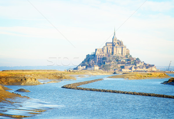 Mont Saint Michel over sea , France Stock photo © neirfy