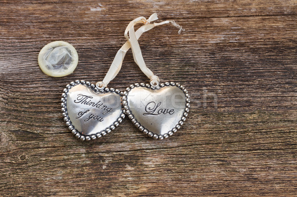 Széf szeretet kettő szívek óvszer szex Stock fotó © neirfy