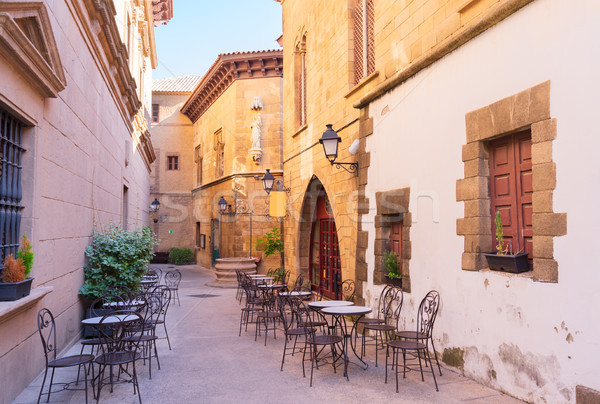 Barcelona sokak geleneksel mimari Bina Stok fotoğraf © neirfy