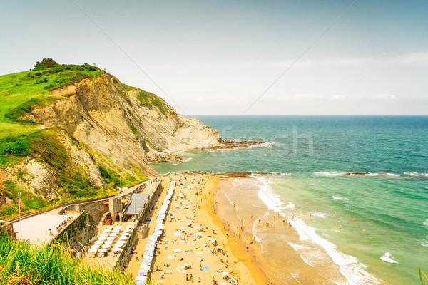 Zumaia coast, Pais Vasco Spain Stock photo © neirfy