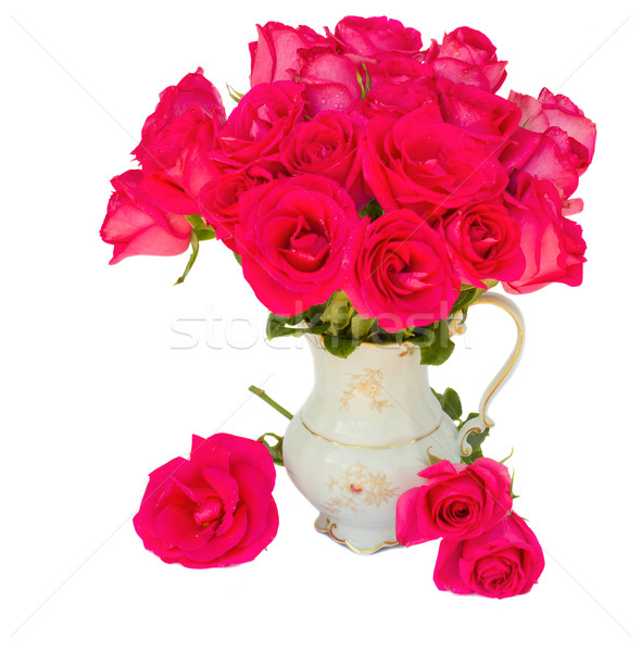 Mauve roses posy  in vase Stock photo © neirfy