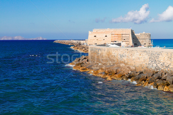 Heraklion harbour, Crete, Greece Stock photo © neirfy