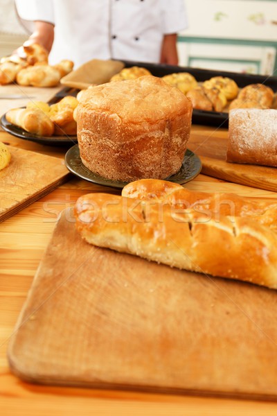 Table with lot of homemade baked goods Stock photo © Nejron