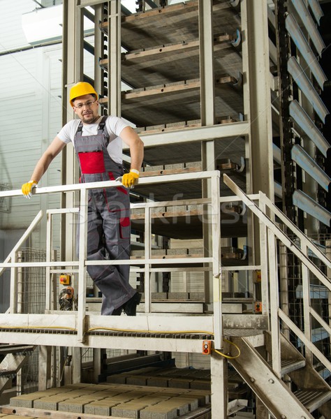 Man in a safety hat on a factory  Stock photo © Nejron