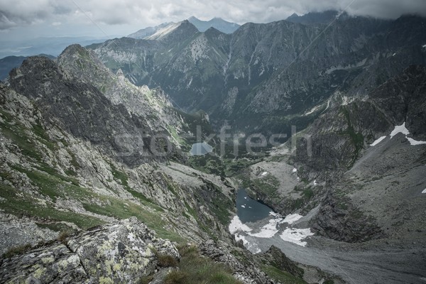 Mountain lakes in a High Tatras Stock photo © Nejron
