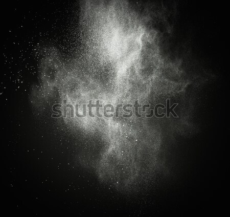 Foto d'archivio: Bianco · polvere · isolato · bianco · nero · nero · nubi
